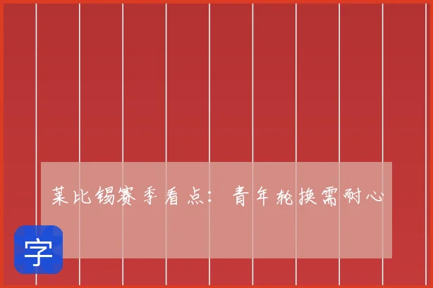 莱比锡赛季看点:青年轮换需耐心